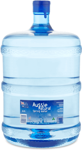 Water Bottle Png Image - Aussie Natural Spring Water 15l (399x599)