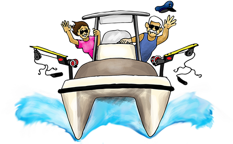 Bad Ass Fish - Cartoon (500x300)