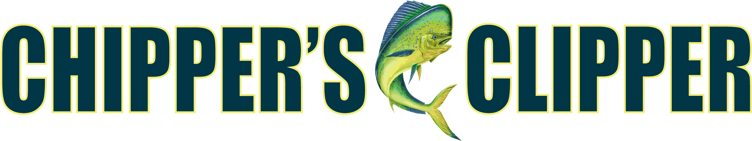 Chipper's Clipper Logo - Mahi X 2 Sticker (rectangle) (2525x500)