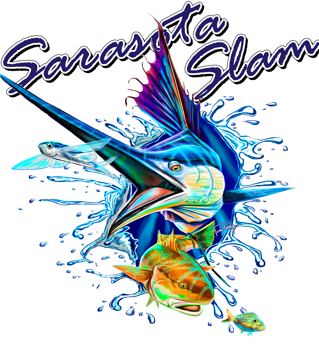 Cast Your Line In The Sarasota Slam - Graphic Design (1068x1292)