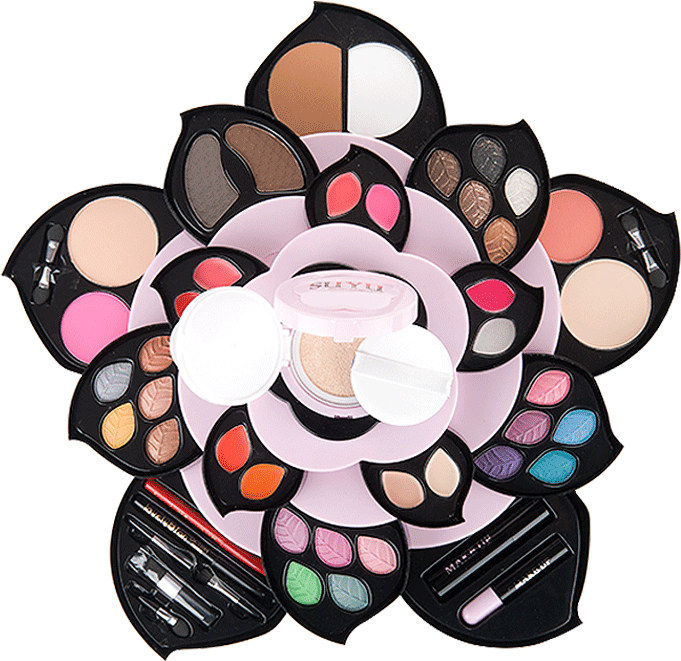 Cosmetic Box Full Set Petal Rotation Big Plum Eye Shadow - Cosmetics (800x800)