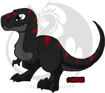 Cute Baby Cartoon Animals To Draw - Trex Chibi (350x350)