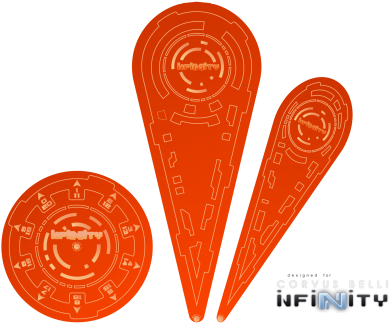 Infinity Templates "orange" - Technical Drawing (458x458)