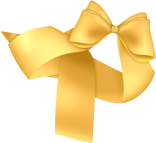 Ribbon Drawing Clip Art - Yellow (600x562)