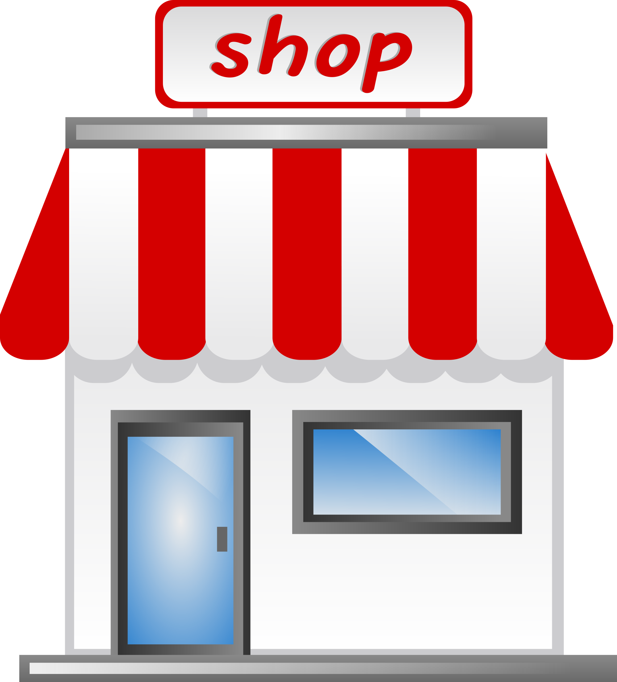 Barber - Brick And Mortar Store Icon (2000x2211)