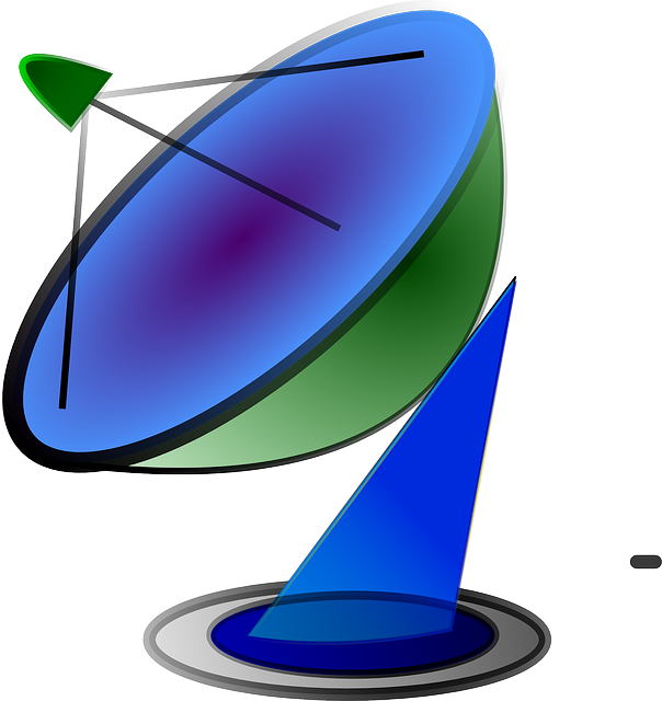 Dish Computer, Internet, Network, Satellite, Cartoon, - Satellite Dish Icon (604x640)