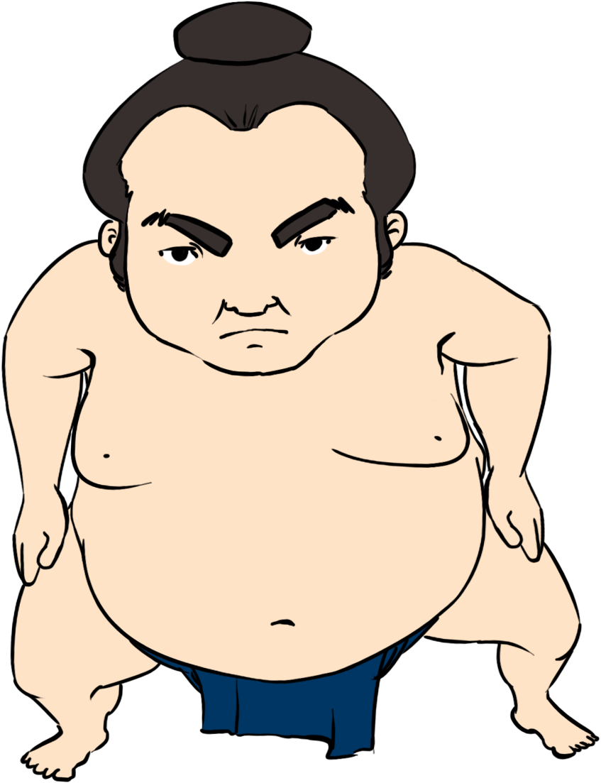 Wrestling Sumo Wrestler Clip Art Clipart - Sumo Wrestler Clipart (954x1210)