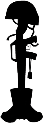 Clip Art Soldier Cross Battlefield Clipart 21 Â€“ Paberish - Fallen Soldier Symbol Silhouette (450x450)
