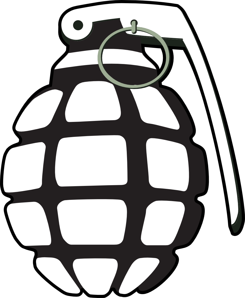 Military Clipart Grenade - Love My Soldier Decal (999x1215)