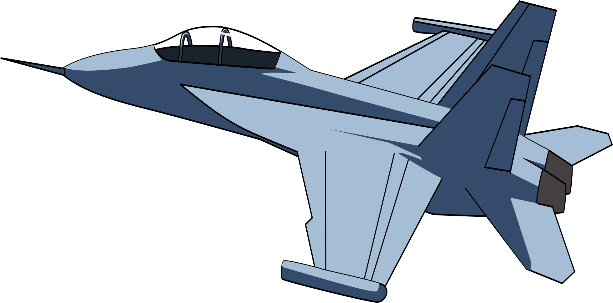 File - Model Aviona - Svg - Wikimedia Commons - Jet Clip Art (2000x1215)