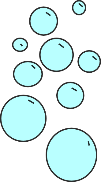 Bubbles Clip Art Vector - Bubbles In Water Clipart (330x591)