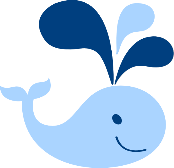 Blue Whale Clipart Baby Boy - Clip Art Baby Whale (600x578)