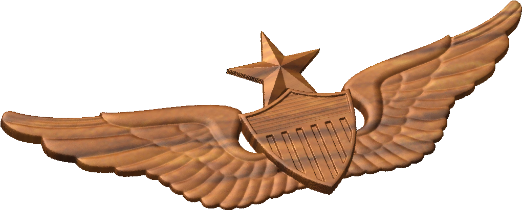 Cnc Military Emblems Us Army Qualification Badge Models - United States Aviator Badge (1044x446)