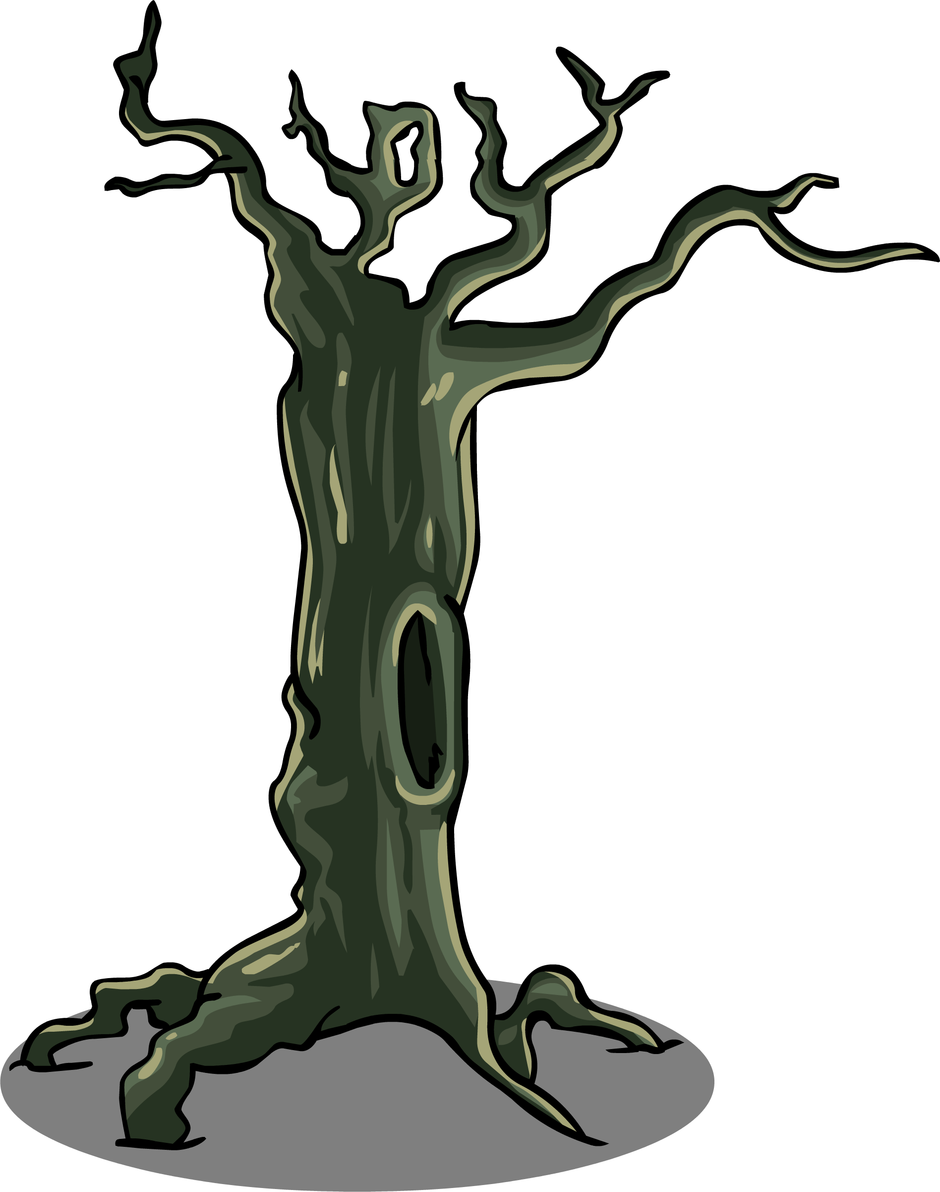 Spooky Tree Sprite 002 - Spooky Tree Clipart Png (1896x2402)