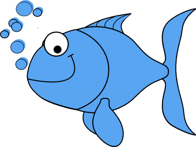 Light Blue Fish Clip Art At Clker Com Vector Clip Art - Blue Fish Clipart (640x480)