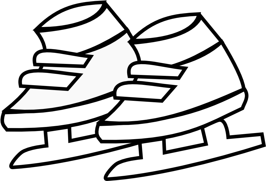 » Clip Art » Netalloy Skating Shoes Kids Black - Coloring Book (999x999)