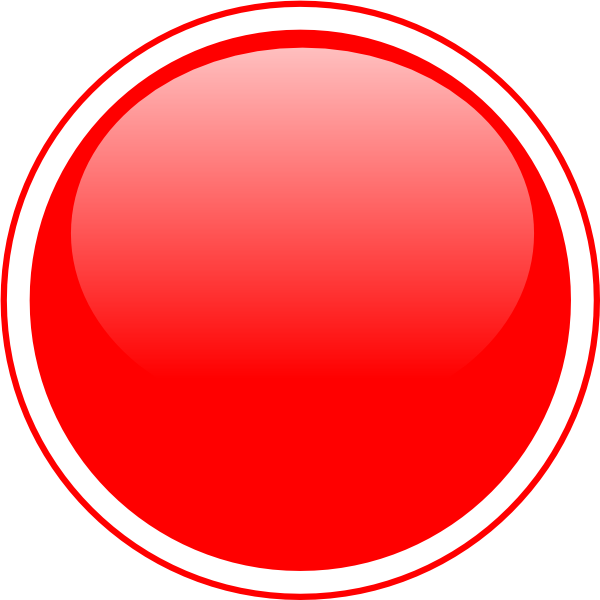 Glossy Red Icon Button Clip Art At Clker - Red Bubble Clip Art (600x600)