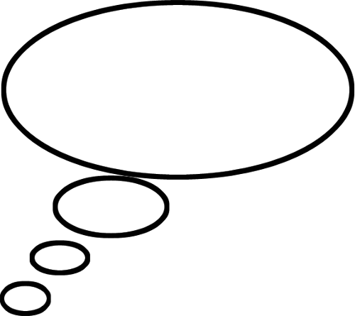 Thought Bubble Png Clipart By Clipartcotttage - Portable Network Graphics (500x445)