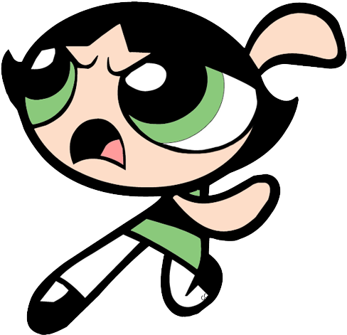 Images Were Colored And Clipped By Cartoon Clipart - Powerpuff Girls Print Art (500x491)