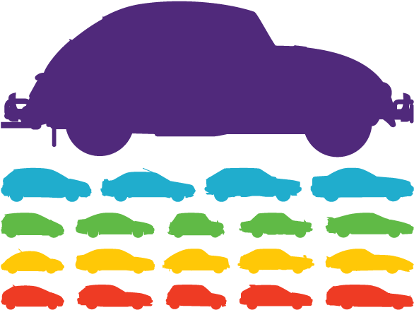 Sports Car Silhouette Clip Art - 1950's Car Silhouette (709x567)