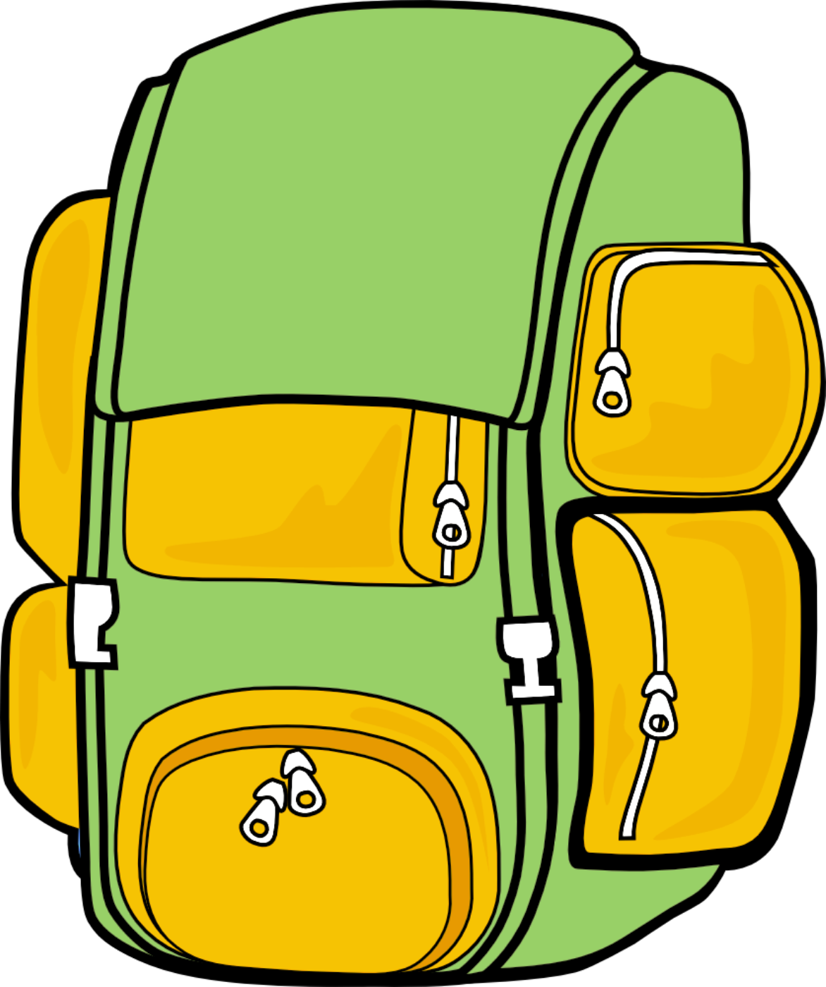 Hiking Backpack Clipart Free Images Clipartbold - Clip Art Backpack Png (1172x1400)