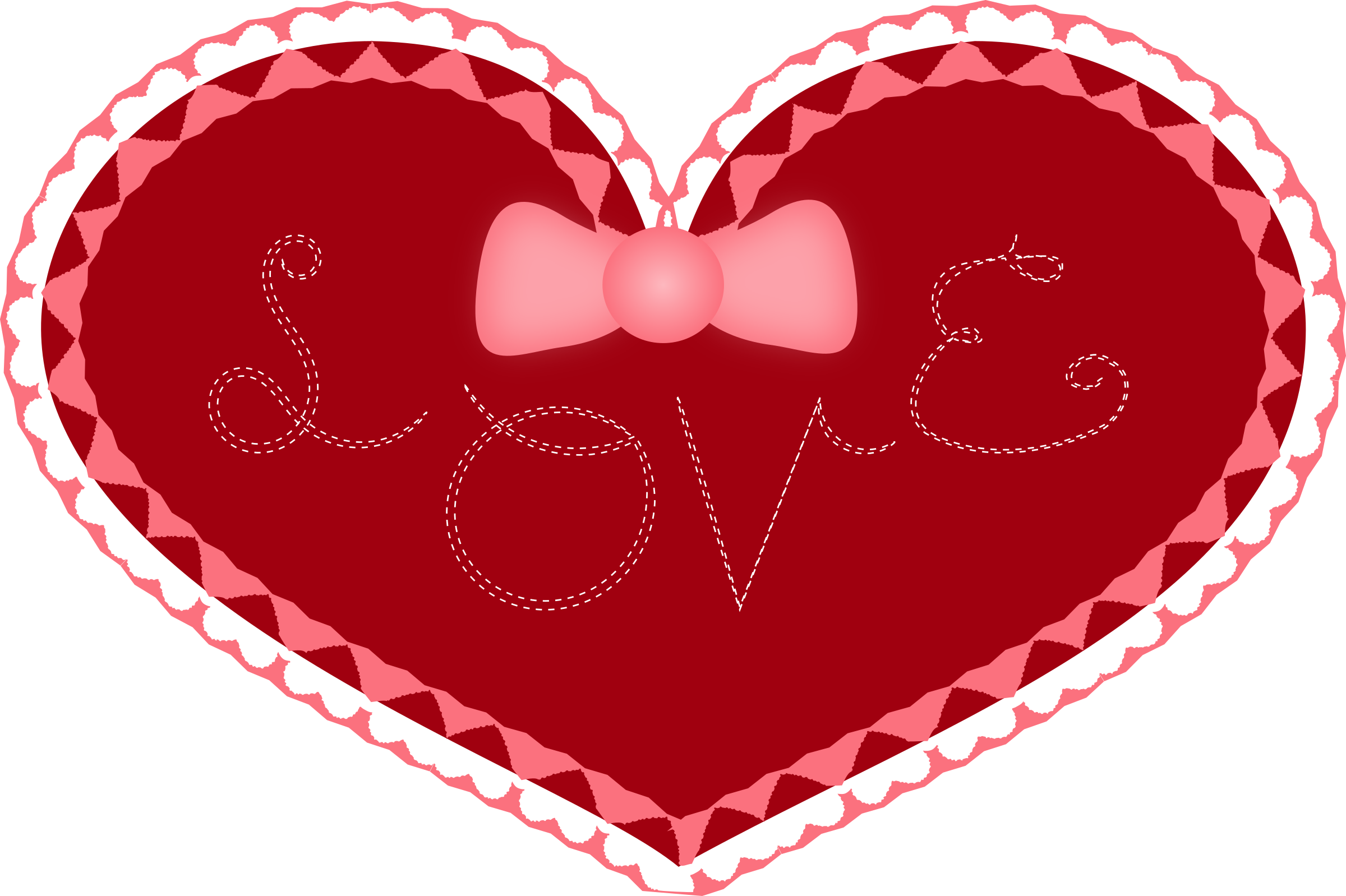 Free Valentine Heart Clipart (2400x1598)