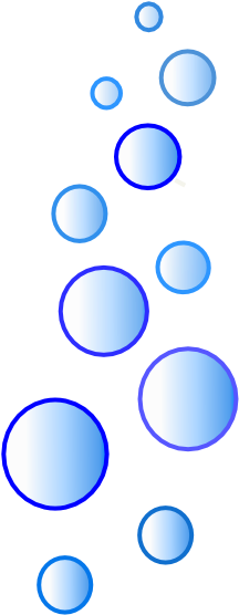 More N More Blue Bubbles Clip Art - Blue Bubbles Clip Art (264x588)