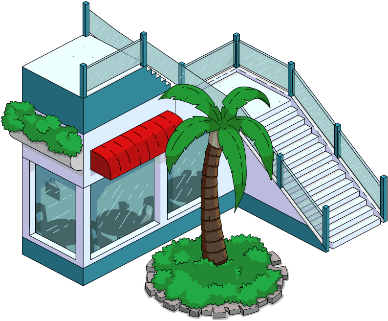 Mall O Rail Stairs - Simpsons Tapped Out Rail Decorations (794x656)