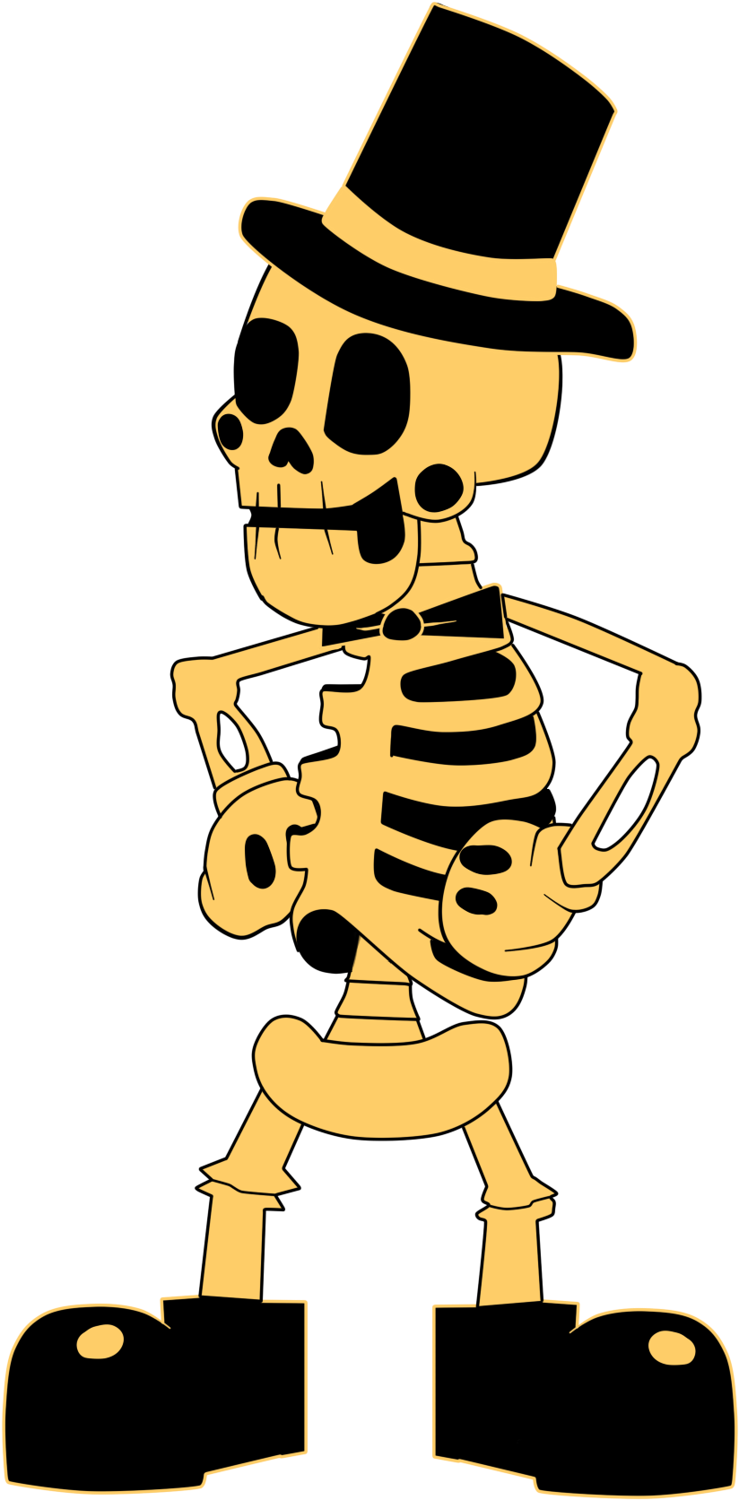 Spooky Scary Skeleton By Gamerboy123456 On Deviantart - Bobby Bones Bendy (1003x1734)