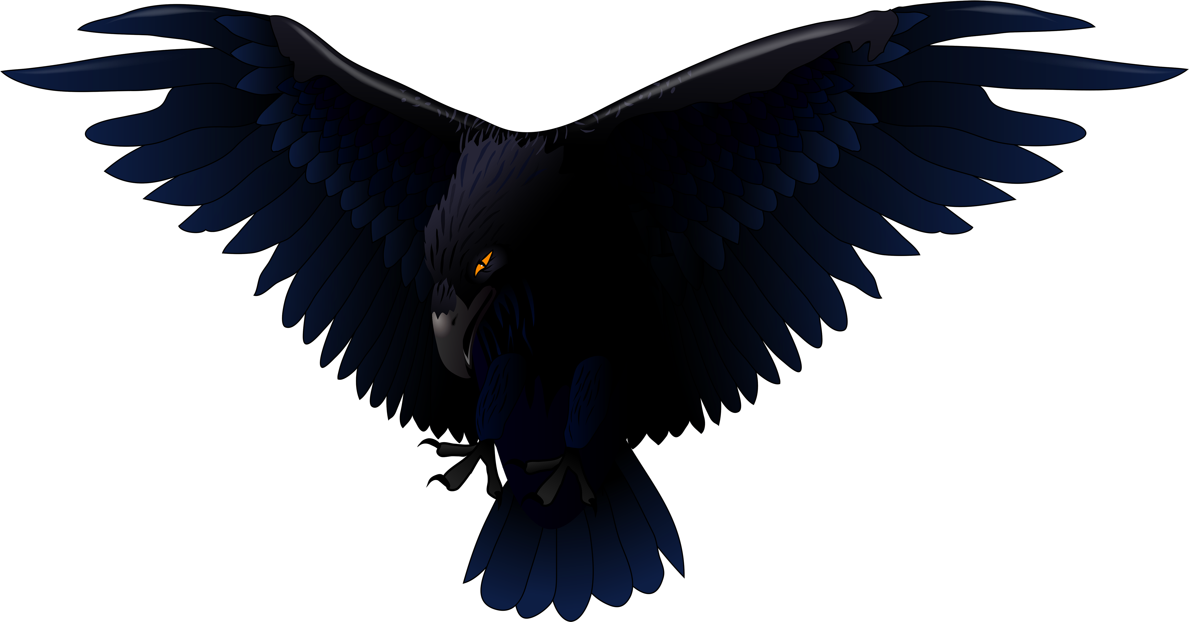 Raven Clip Art - Raven Vector (4928x2748)