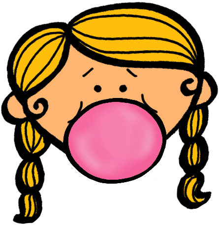 Bubble Clipart Bubble Gum Bubble - Icky Sticky Bubble Gum (518x522)