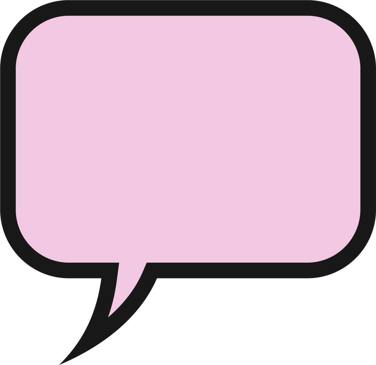 Speech Bubble Doing Bubble Clipart - Speech Bubble Clipart Pink (1200x1163)