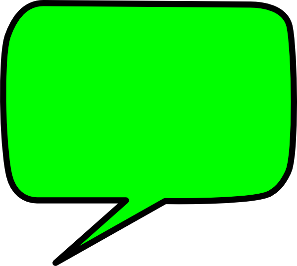 Bubble Clipart Bubble Chat - Vector Green Speech Bubble (600x537)