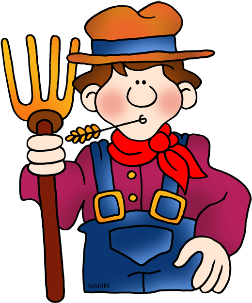 Farmer Clip Art - Clip Art Of A Farmer (553x648)