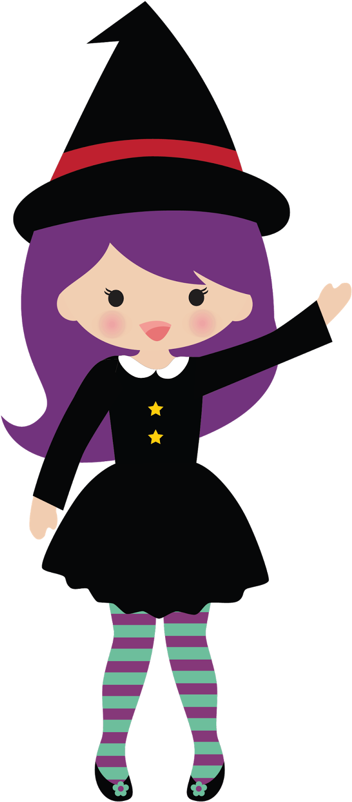 Clip Art Is A Print Out Of Godiva Chocolates Love To - Cute Witch Clipart (1600x1600)