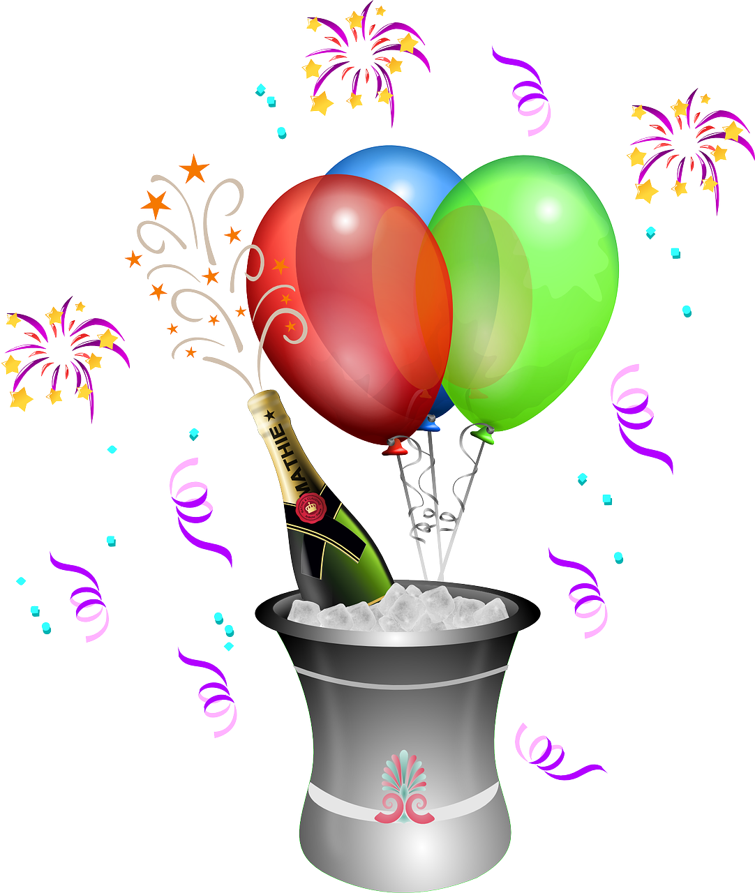 Show Your Work - Champagne Bottle Clip Art (1082x1280)