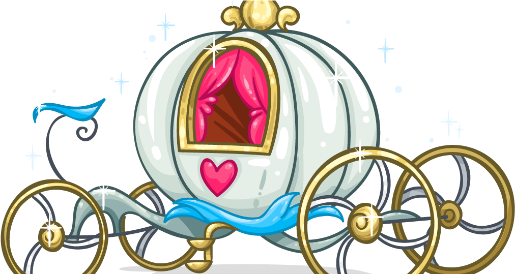 Cinderella Carriage Jaq Clip Art - Cinderella Pumpkin Carriage Clipart (1024x538)