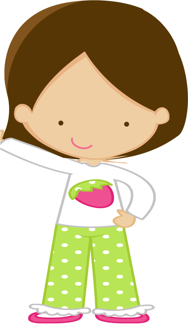 Felt- People 2 - Desenho De Boneca De Pijama (650x1149)