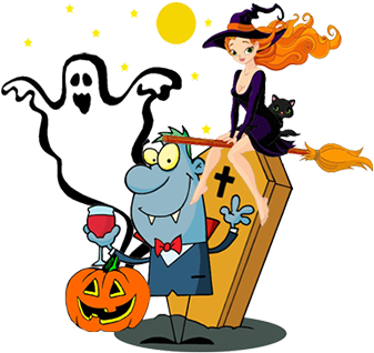 Fancy Dress Costume Ideas For Halloween - Sexy Witch With Broom (350x350)