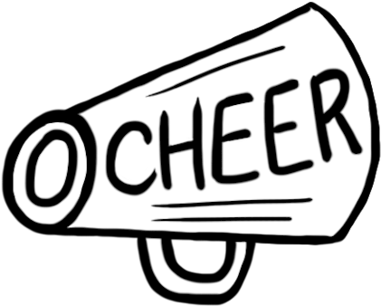 Free Printable Clip Art Cheer Megaphone Clipart To - Cheer Clipart Transparent Background (473x382)