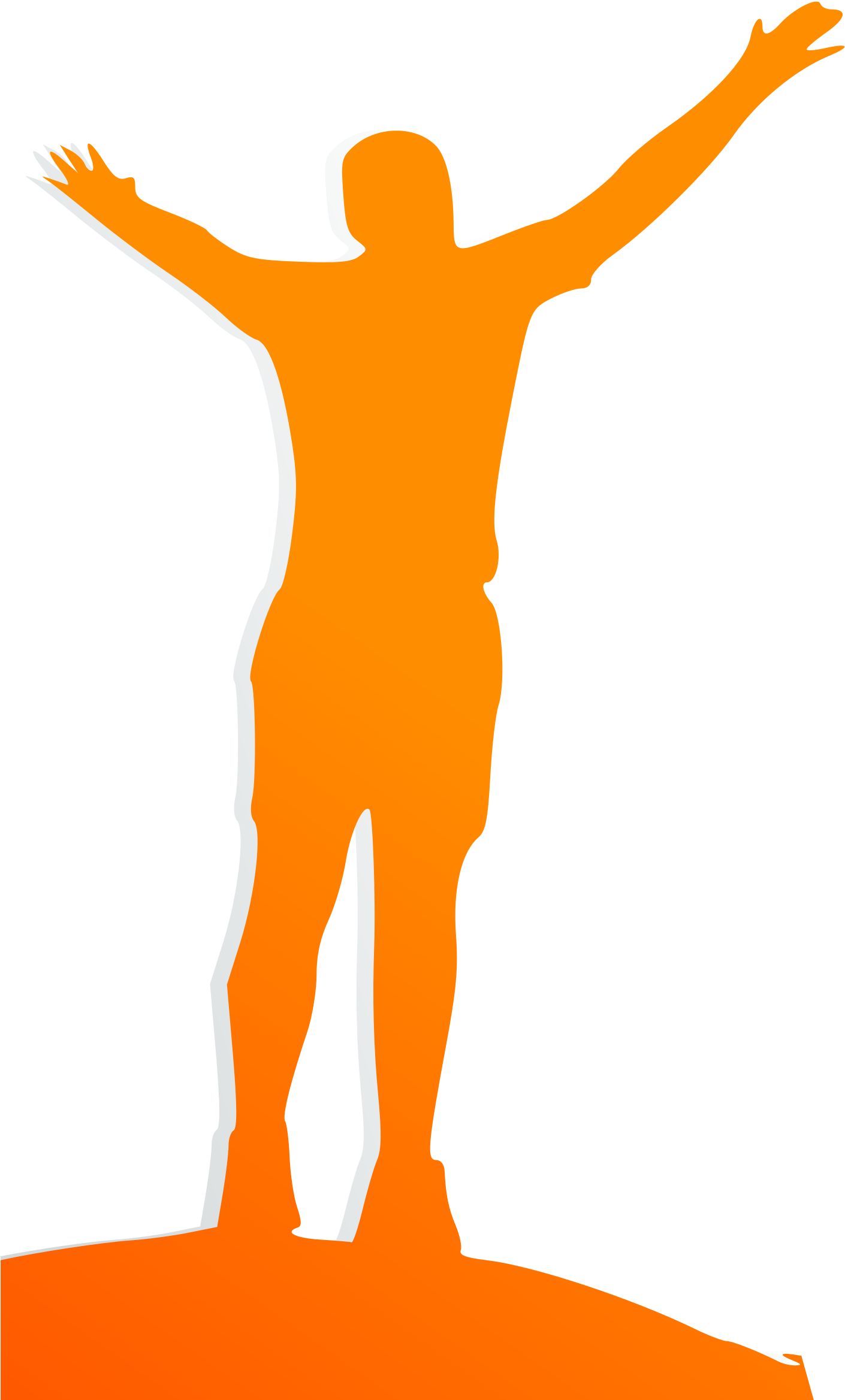 Clipart - Winning Silhouette Vector (1412x2400)