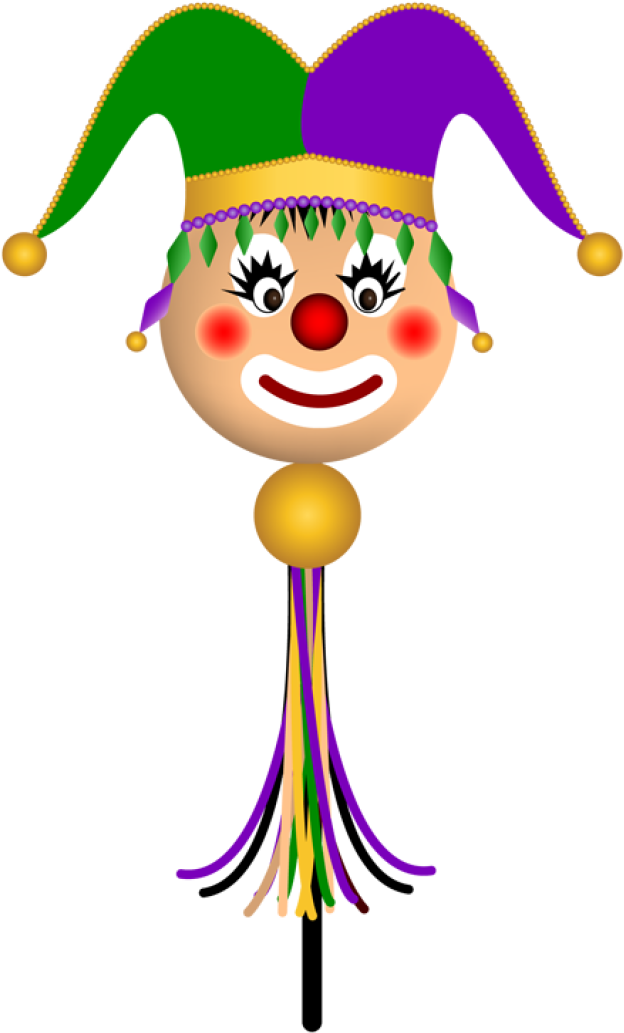 Mardi Gras Clip Art - Jester Mardi Gras Clip Art (640x1041)