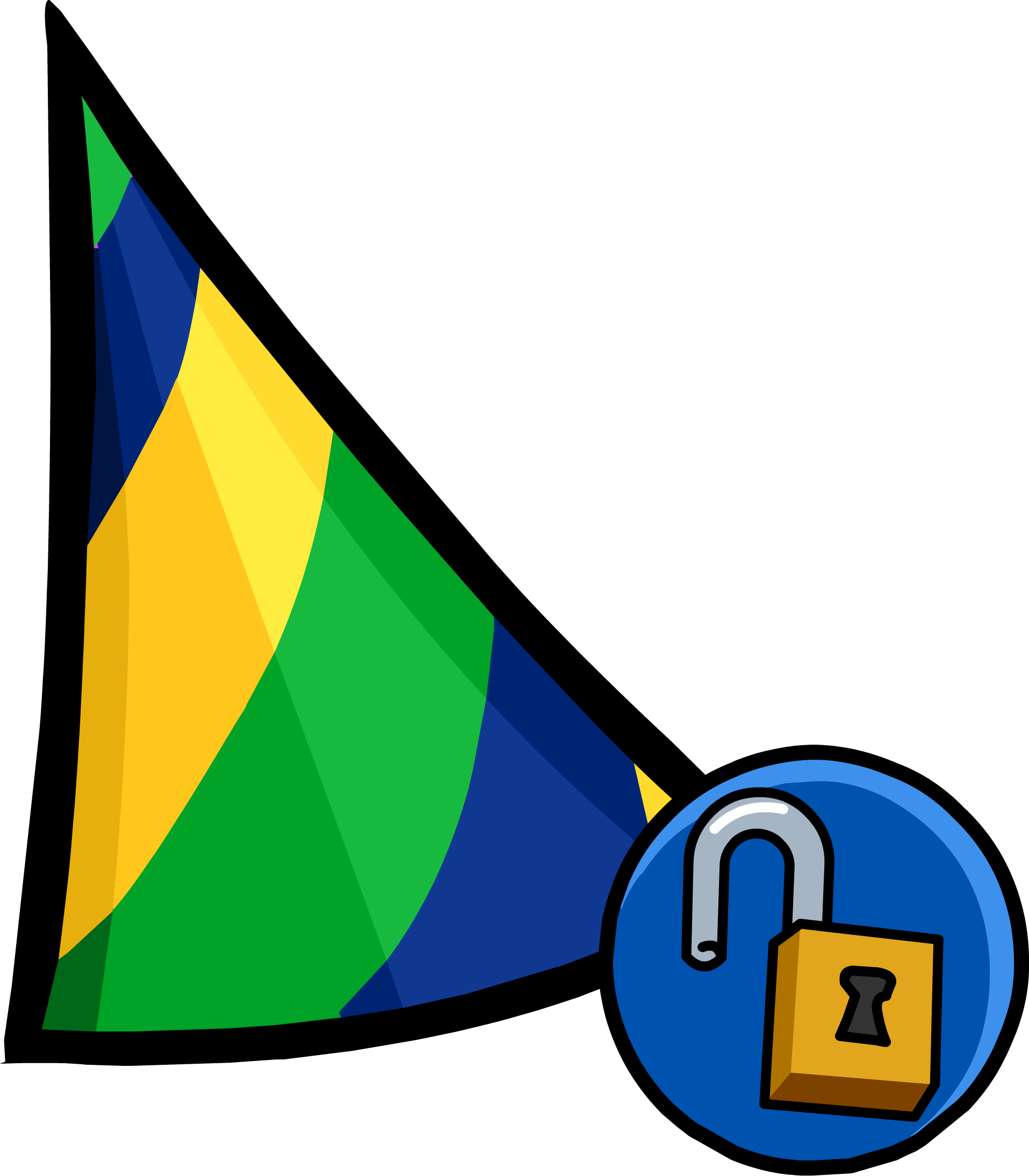 5 Year Celebration Hat - Club Penguin Mp3000 (1915x2189)