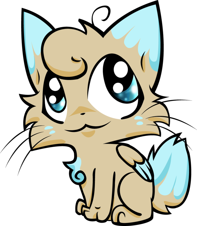 Cat Clipart - Cute Cat Vector Png (834x958)