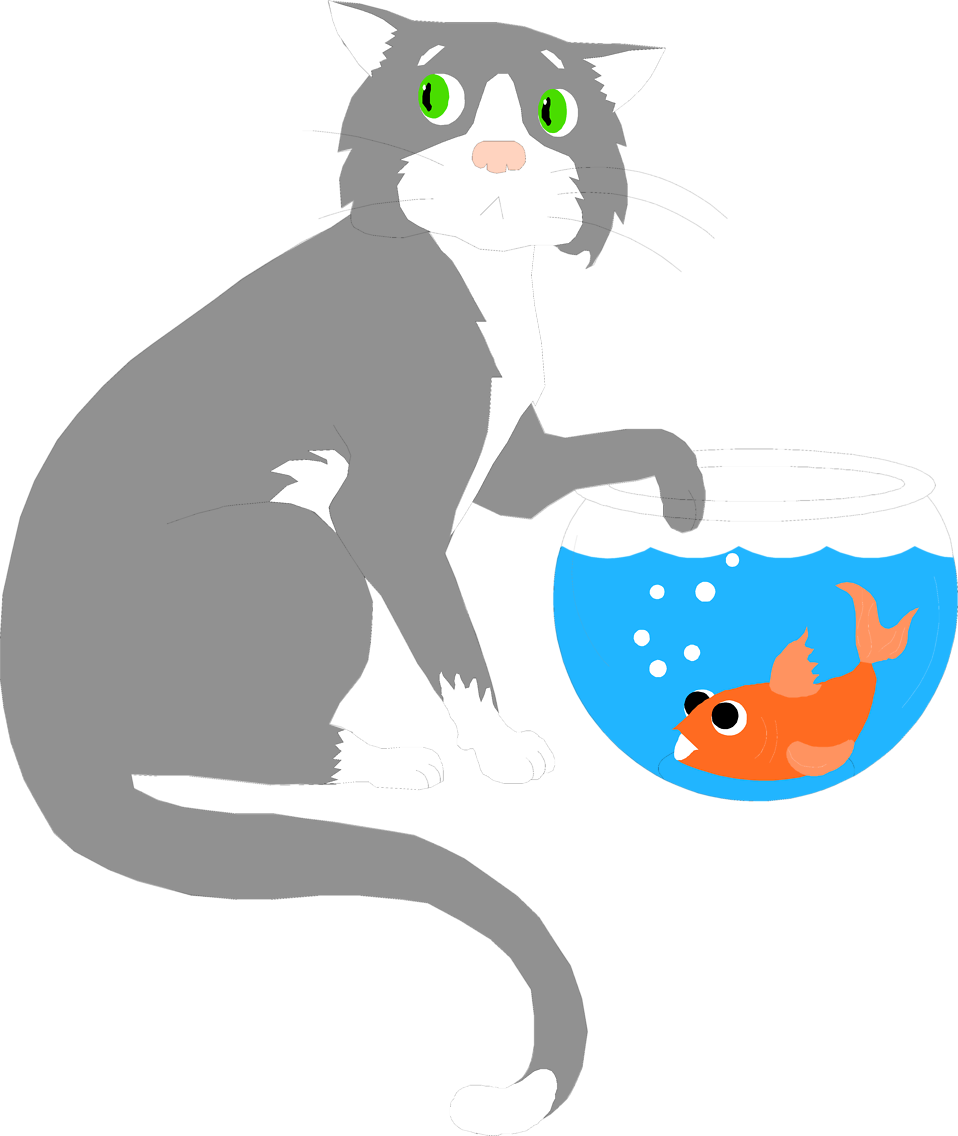 Wet Cat Clipart Free Download Best On Clipartmag Com - 3drose Llc 8 X 8 X 0.25 Inches Mouse Pad, Cat With (958x1136)