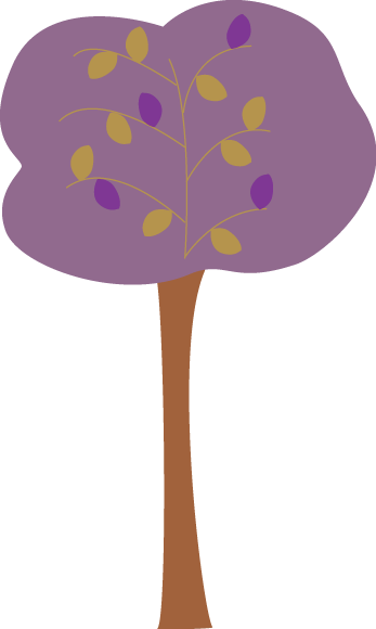 Purple Autumn Tree - Lilac Tree Clip Arts (347x580)