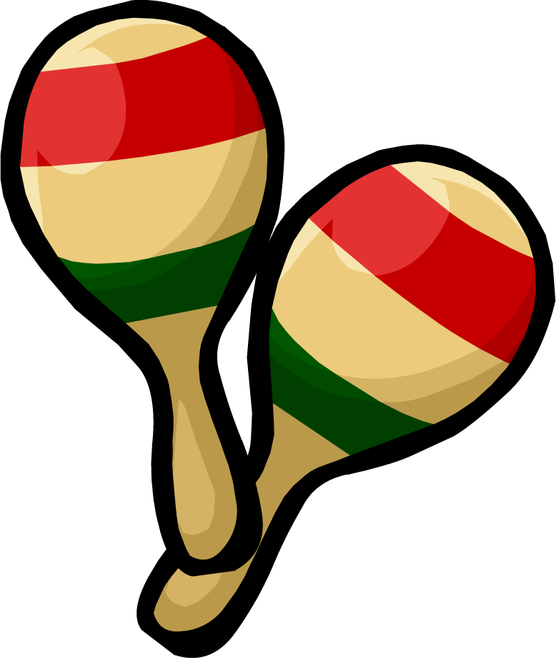 Clip Art Of A Pair - Animated Maracas (778x922)