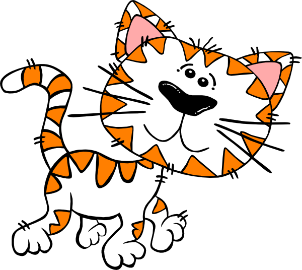 Free Kitten Clipart - My Journal: Blank Lined Journal - 6x9 - For Kids [book] (600x536)