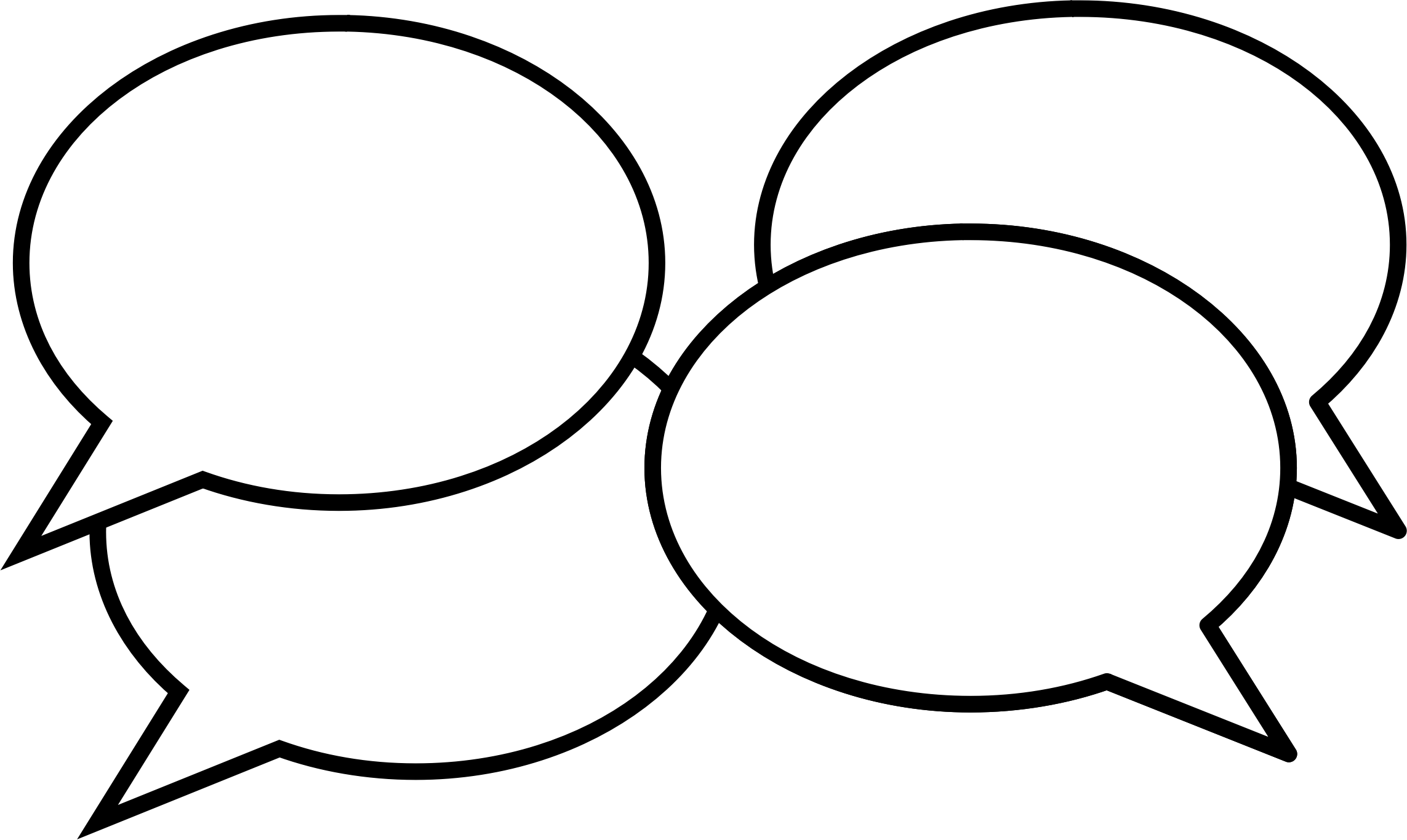 Clipart Conversation Think - Conversation Clip Art Png (2286x1365)