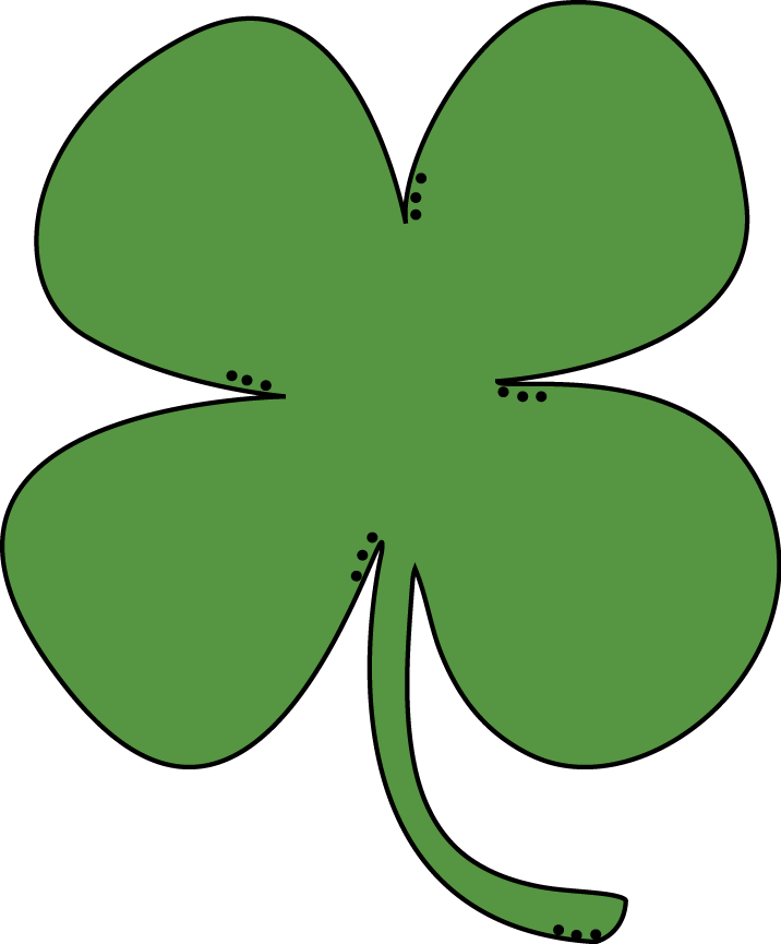 Shamrock Clip Art - March Clip Art (716x865)